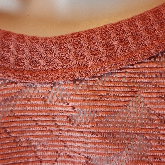 BiBi Pink Lace Floral Babydoll Top - Picture 6 of 7